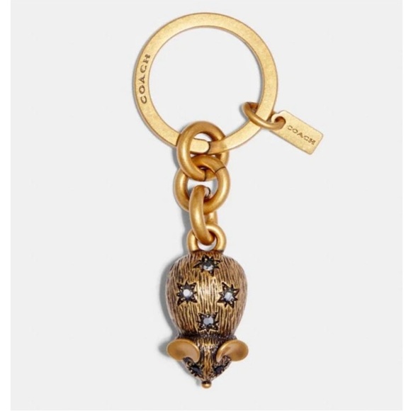 COACH Mouse bag charm keychain